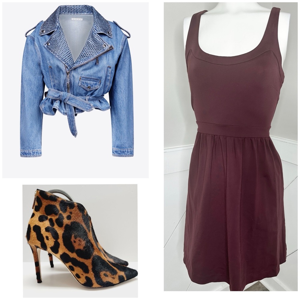 CYNTHIS ROWLEY PLUM DRESS/ PRELOVED/ MEDIUM